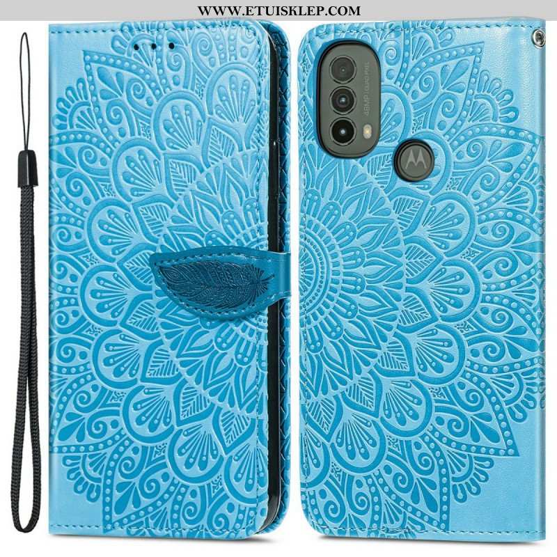 Etui Folio do Moto E40 / E30 / E20 Plemienne Liście